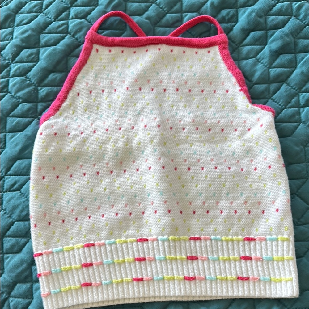Colorful Knit Halter Top.  Nan buys to much